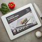 Cutting Board Slab with Pure Stainless Steel Fitting – Non-Magnetic | 30 x 40 cm
