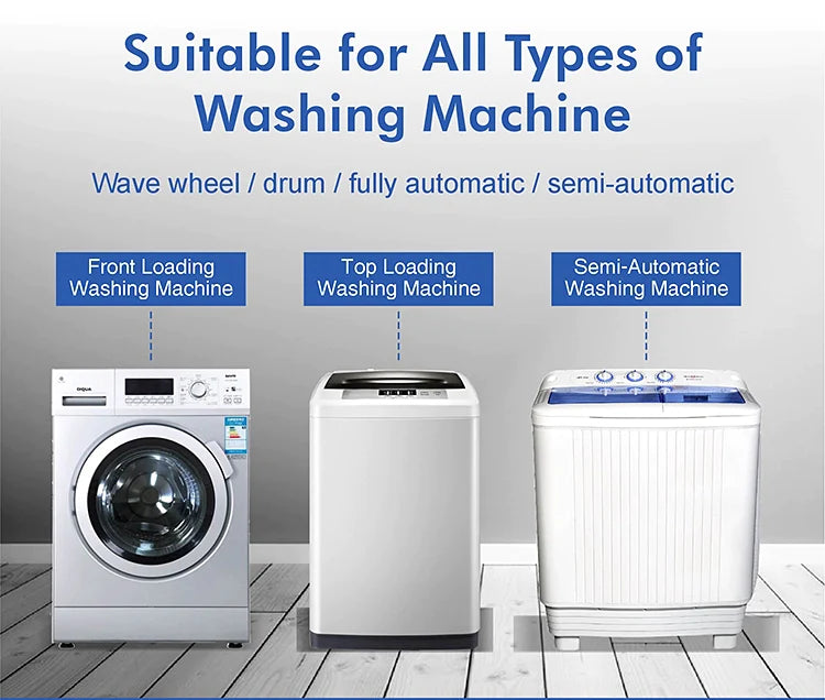 Washing Machine Cleaner Tablets – 12 Tablet | Deep Cleaning & Deodorizing for Front Load, Top Load & HE Washers